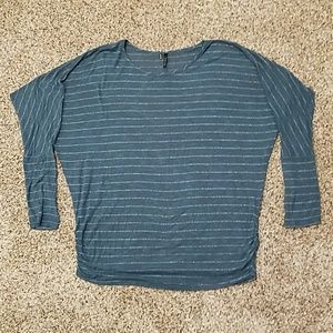 Maurices Blue Striped Lightweight Sweater